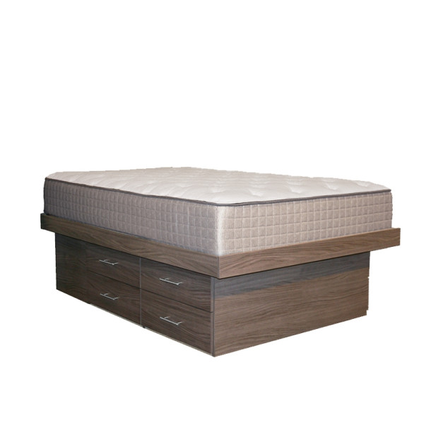 Full-Size Ultra Storage Platform Bed with 8 Drawers