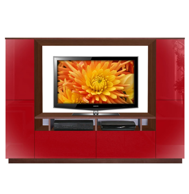 Upton apple red wall unit