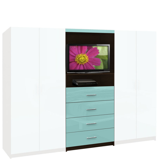 Aventa Wardrobe (Center Only) 4 Drawer 32 X 72