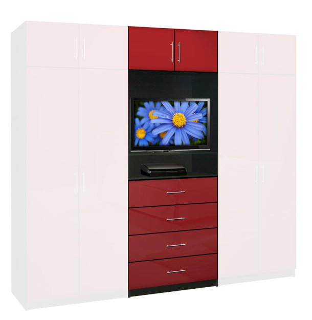 Aventa Wardrobe (Center Only) 4 Drawer 32 X 86