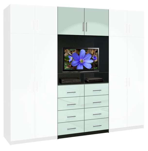 Aventa Wardrobe (Center Only) 8 Drawer 43 X 94