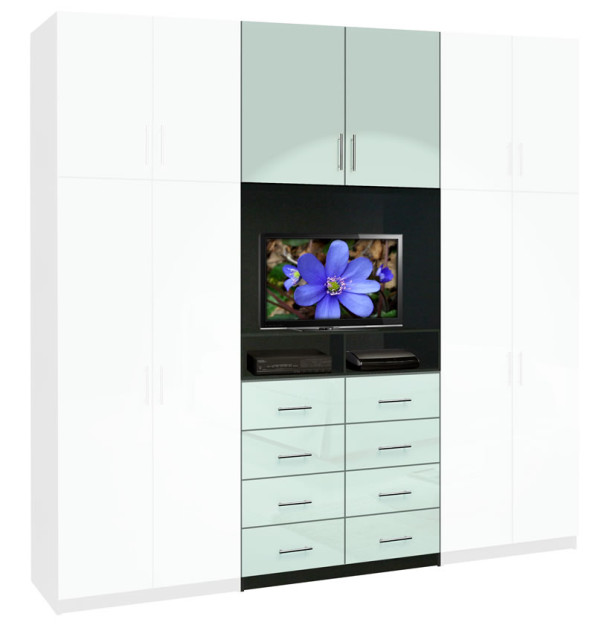 Aventa Wardrobe (Center Only) 8 Drawer 43 X 106