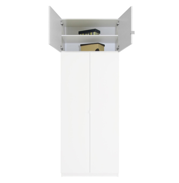 Extend Your Height +22" - Alta Shallow Wardrobe Storage Topper Double Door, 16"D
