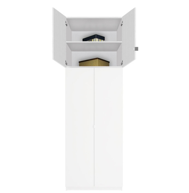 Extend Your Height +34" - Alta Shallow Wardrobe Storage Topper Double Door, 16"D