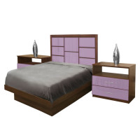 Montclair Twin Size Platform Bedroom Set 4 Piece