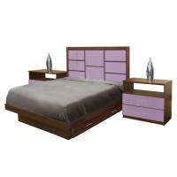 Montclair Full Size Bedroom Set w Storage Platform