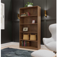 Alexis 6 Foot Bookcase with 5 Shelves