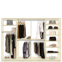 Isa Custom Closet System XL for Large Closets - Walk In or Reach In Closet Organization