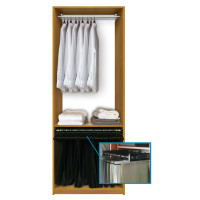 Isa Custom Closet System - Hanging Shirts, Skirts and Pants