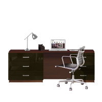 Parkside Executive Desk - Contemporary Office Desk w XL drawers
