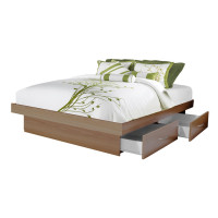 Queen Storage Platform Bed with 4 Drawers