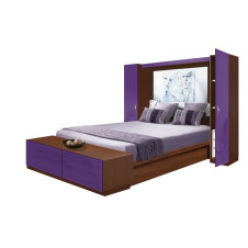Adalina Pier Wall Bedroom - 3 Interior Drawers Each Side