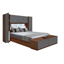 Adalina Pier Wall 4 Drawer with Storage Bridge