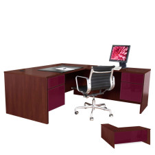 Alexis L Shaped Executive Computer Desk - Right Return