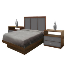 Monte Carlo Twin Size Platform Bedroom Set 4 Piece