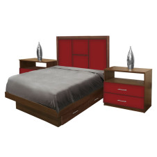 Madison Twin Size Bedroom Set w Storage Platform