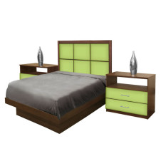Rico Twin Size Platform Bedroom Set 4 Piece