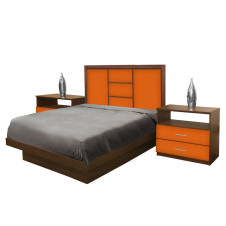 Broadway Full Size Platform Bedroom Set 4 Piece