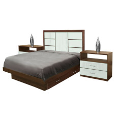 Downtown Full Size Bedroom Set w Storage Platform