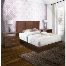 Uptown Queen Size Platform Bedroom Set 4 Piece
