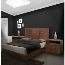 Monte Carlo Queen Size Bedroom Set w Storage Platform