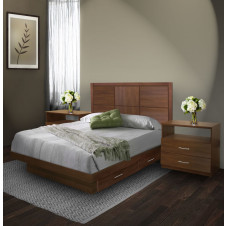 Rico Queen Size Bedroom Set w Storage Platform