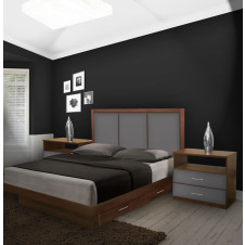 Monte Carlo King Size Bedroom Set w Storage Platform