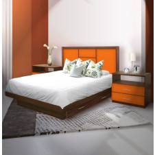 Broadway King Size Bedroom Set w Storage Platform