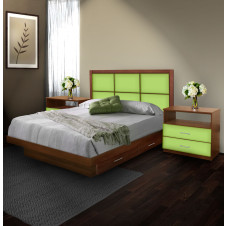 Rico King Size Bedroom Set w Storage Platform