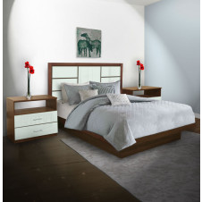Downtown King Size Platform Bedroom Set 4 Piece