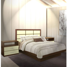 Cambridge King Size Platform Bedroom Set 4 Piece