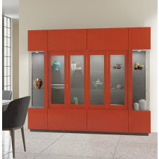 Bentley Modern Glass Curio Cabinet Displays