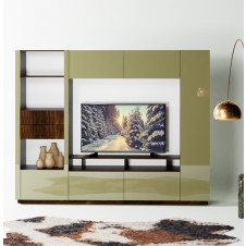 Bingham Wall Unit w Shelves and Drawer Storage