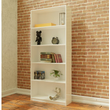 Alexis 7 Foot Tall Bookcase with 5 Shelves – Customizable Shelving for Storage & Display