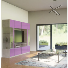 Brent Entertainment Center - Two-Sided Curio Displays