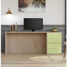 Alexis Credenza Desk with File Drawers