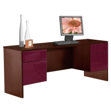 Alexis 4 Drawer Credenza Desk/Workstation