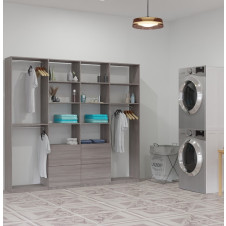 Isa Closet System XL - Maximize Large Closets with Drawers Shelves and Hanging