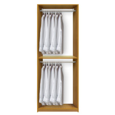 Isa Custom Closet - Double Hanging Clothes Closet System