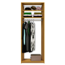 Isa Custom Closet - Tall Hanging Closet, 2 Shelves at Top