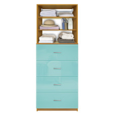 Isa Closet Organizer with 4 Drawers – Customizable Closet System