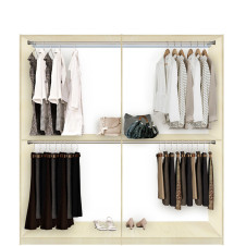 Isa Custom Closet for Hanging Clothes - DOUBLE Double Hanging