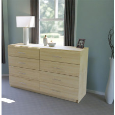 8 Drawer Double Dresser – Spacious Chest of Drawers in Custom Finishes