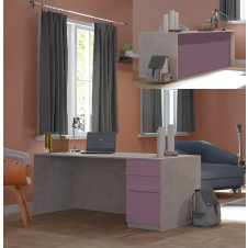 Alexis Executive Desk Full Right Pedestal