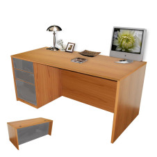 Alexis Executive Desk Full Left Pedestal