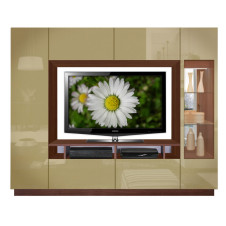 Michael Wall Unit with Clear Glass and Accent Lighting