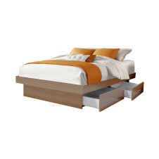 Full Size Storage Platform Bed with 4 Drawers