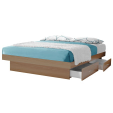 California King Storage Platform Bed with 4 Drawers