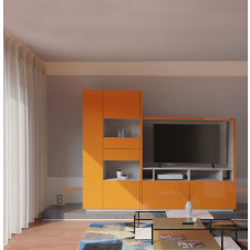 Scarlett Wall Unit - Unique Asymmetric Wall Unit Design