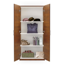 Alta Shallow Wardrobe Cabinet with Double Doors